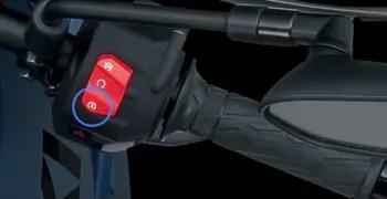 Start engine with one quick press, no need to pull clutch lever.